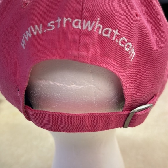 T Cout Outfitters Cotton Pink Navy Ball-cap Snap w/ Slide Adjustable Back OS - Picture 4 of 10